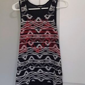 Express -red beaded sleeveless top
